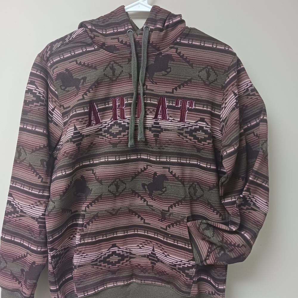 REAL Allover Print Hoodie women's Ariat size small - Picture 3 of 7